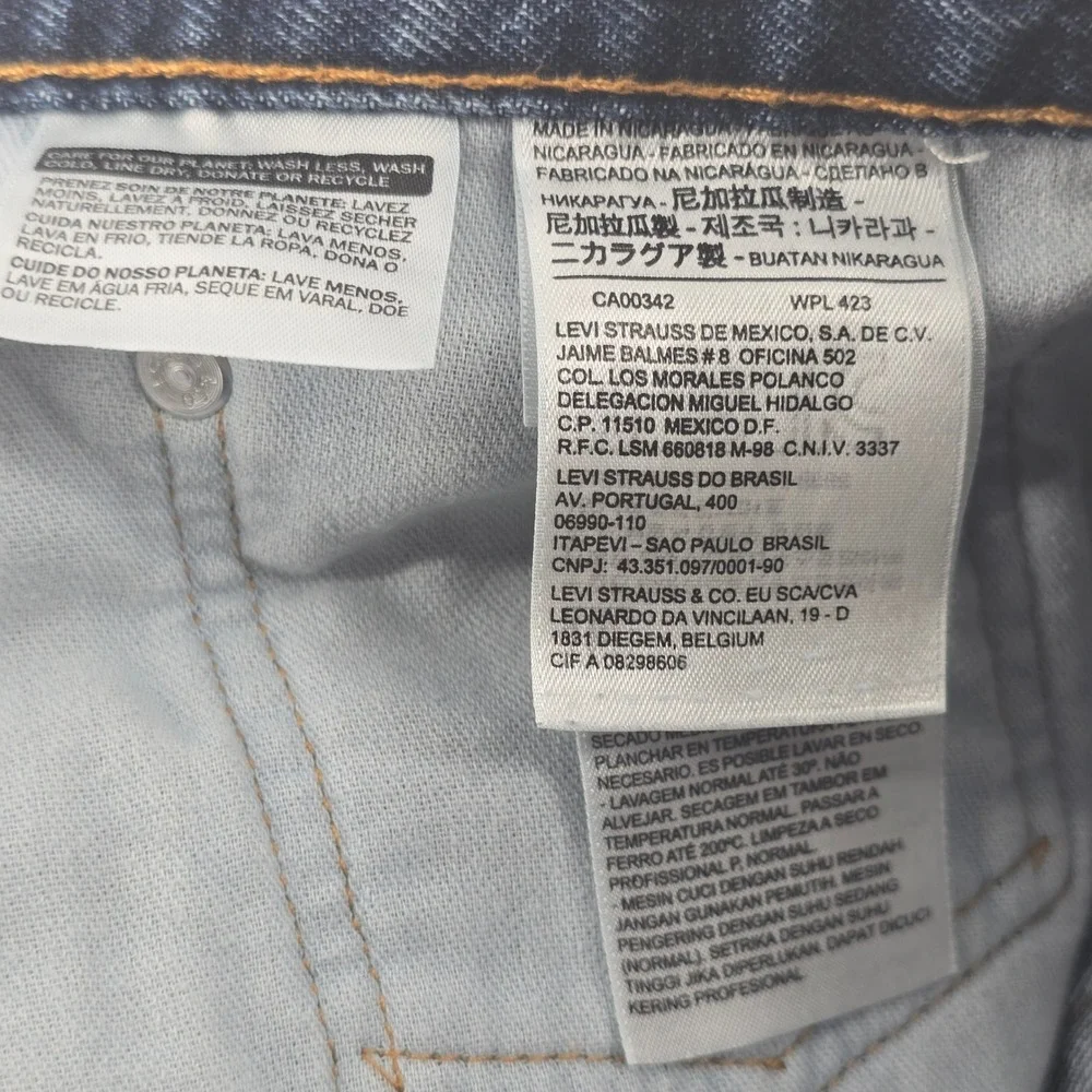 Levi's 550 Relaxed Fit Jeans Men 44x29 Blue Medium Wash Tapered Leg Denim